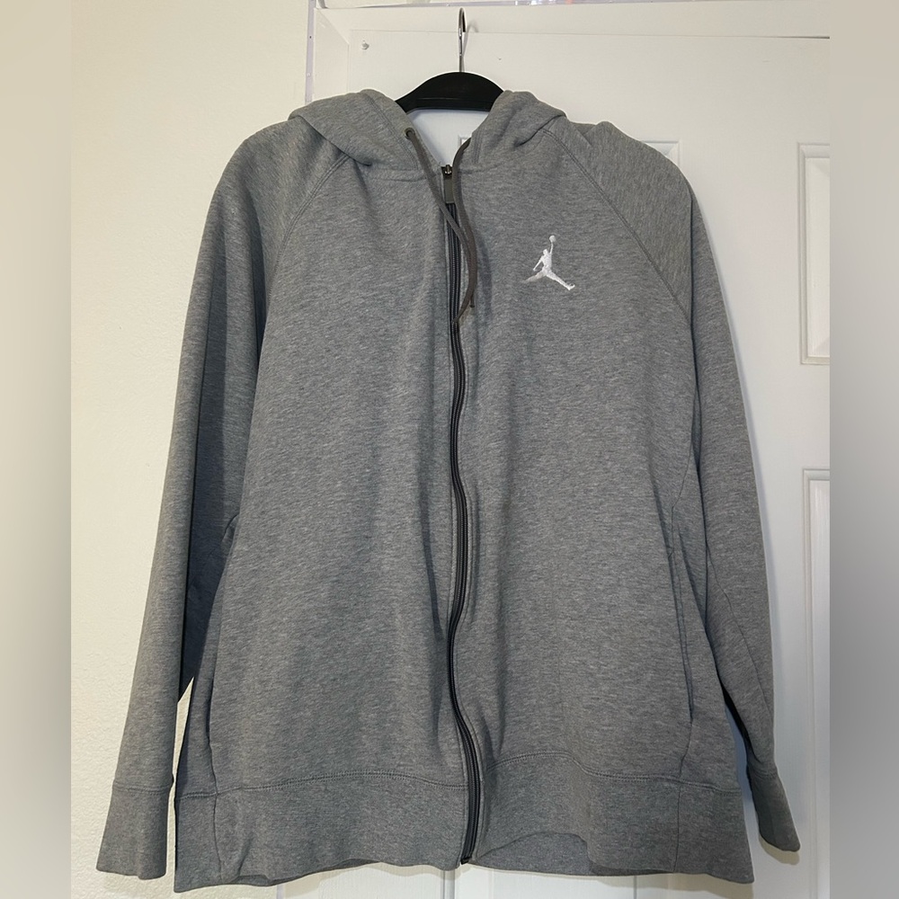 Jordan Gray Full-Zip Hoodie